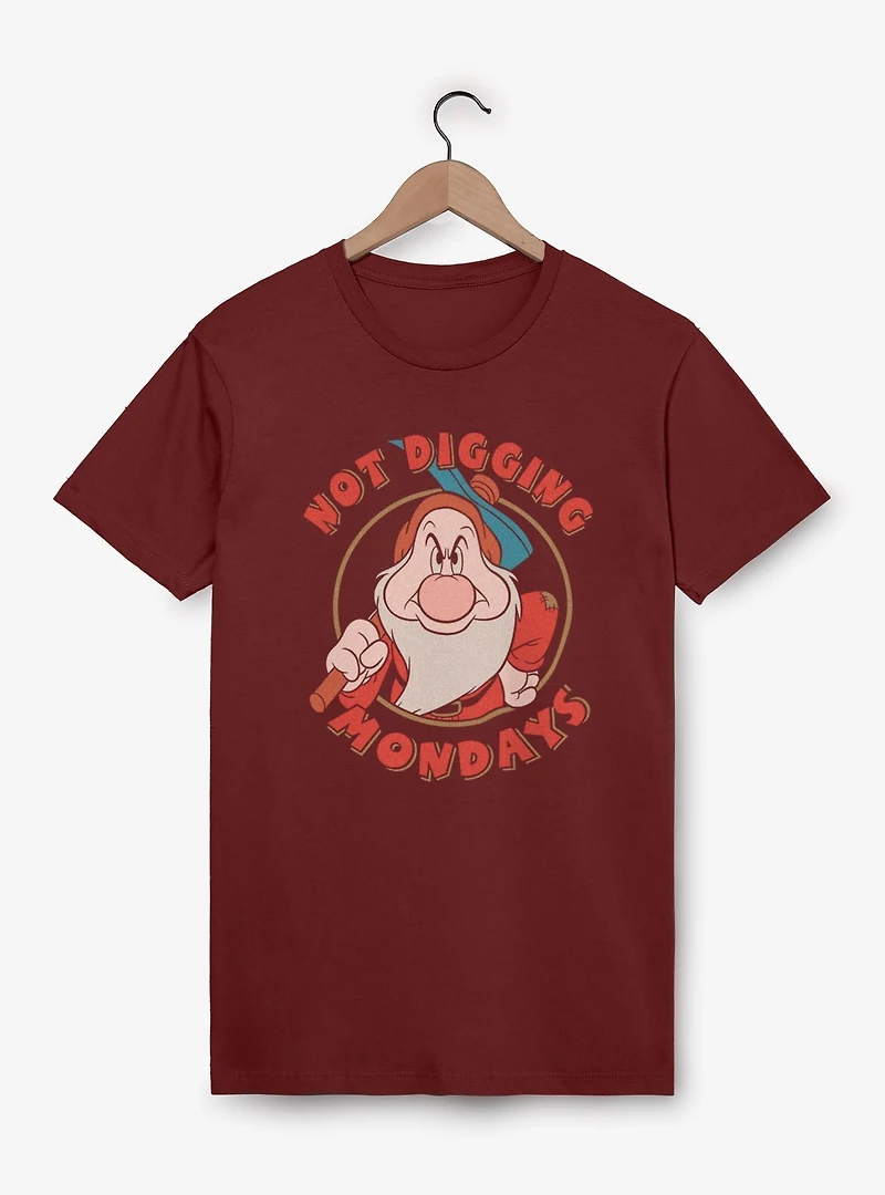 Disney Snow White and the Seven Dwarfs Not Digging Mondays Garment Dye T-Shirt