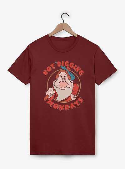 Disney Snow White and the Seven Dwarfs Not Digging Mondays Garment Dye T-Shirt