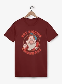 Disney Snow White and the Seven Dwarfs Not Digging Mondays Garment Dye T-Shirt