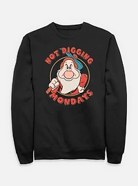 Disney Snow White and the Seven Dwarfs Not Digging Mondays Sweatshirt