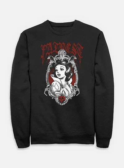 Disney Snow White and the Seven Dwarfs Fairest Goth Style Sweatshirt