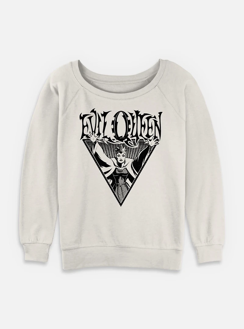 Disney Snow White and the Seven Dwarfs Evil Queen Enchanted Womens Slouchy Sweatshirt