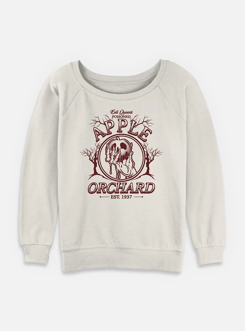 Disney Snow White and the Seven Dwarfs Poisoned Apple Orchard Poster Womens Slouchy Sweatshirt