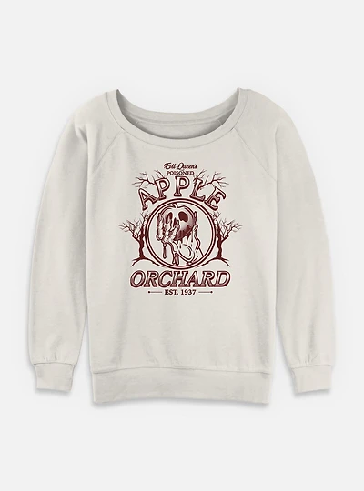 Disney Snow White and the Seven Dwarfs Poisoned Apple Orchard Poster Womens Slouchy Sweatshirt