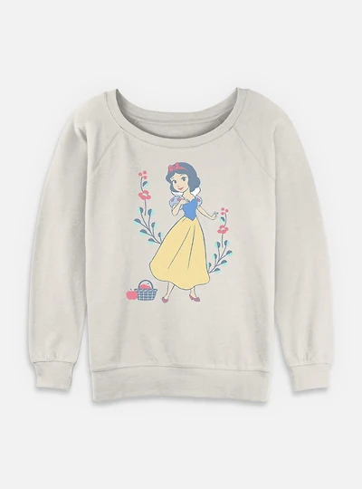 Disney Snow White and the Seven Dwarfs Apple Pose Womens Slouchy Sweatshirt
