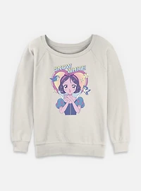 Disney Snow White and the Seven Dwarfs Anime Girly Pop Womens Slouchy Sweatshirt