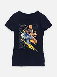 Marvel Rivals John Storm And Reed Youth Girls T-Shirt