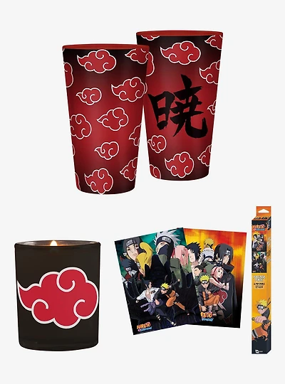 Naruto Shippuden Glass Candle & Poster Bundle