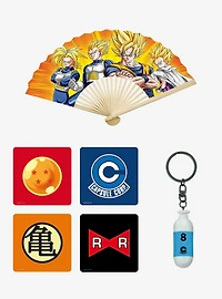 Dragon Ball Z Coaster Fan & Keychain Bundle