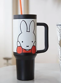 Miffy Face Straw Tumbler With Handle