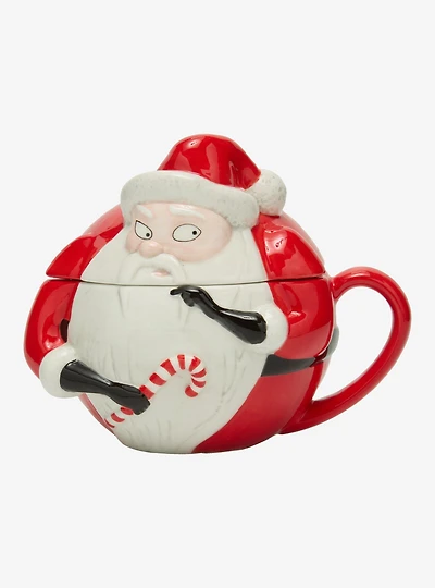 Disney The Nightmare Before Christmas Sandy Claws Figural Mug With Lid — BoxLunch Exclusive