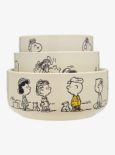 Peanuts Comic Strip Storage Bowl Set With Lids — BoxLunch Exclusive