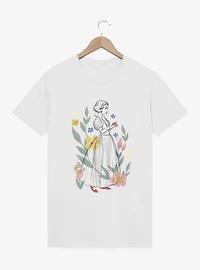 Disney Snow White Live Action Floral Sketch T-Shirt