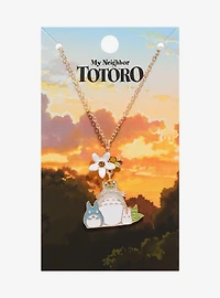 Studio Ghibli® My Neighbor Totoro Floral Totoros Charm Necklace - BoxLunch Exclusive