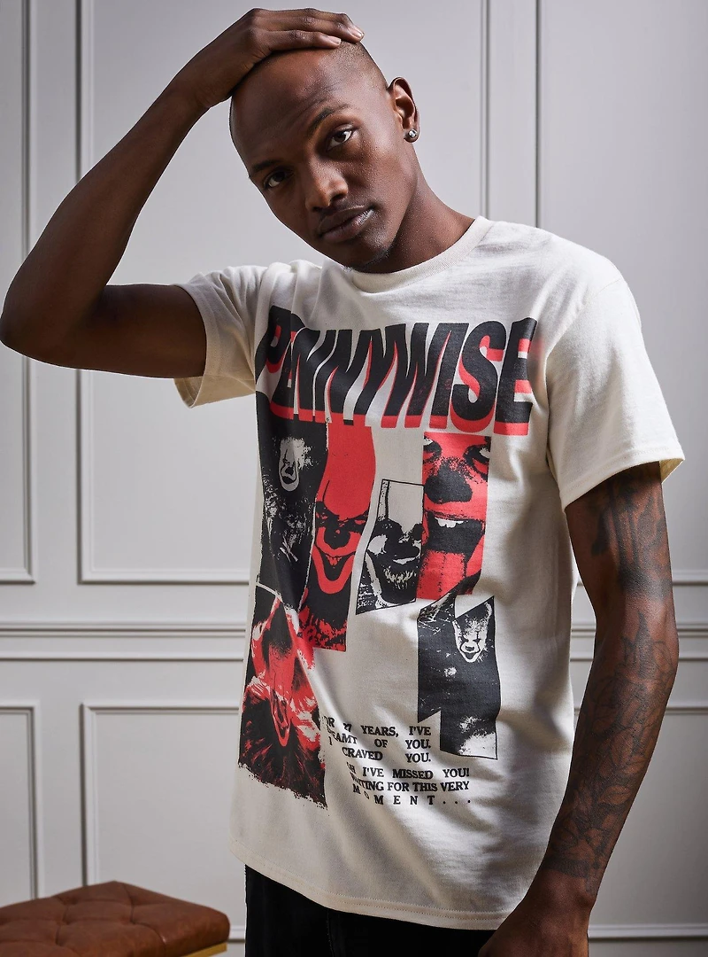 It Pennywise Multi-Portrait T-Shirt - BoxLunch Exclusive