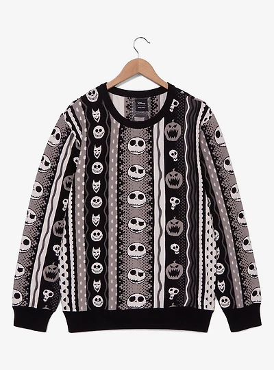 Disney Nightmare Before Christmas Jack Skellington Textured Knit Sweater - BoxLunch Exclusive