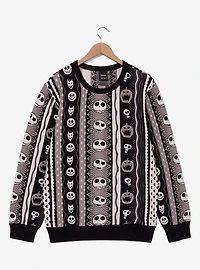 Disney Nightmare Before Christmas Jack Skellington Textured Knit Sweater - BoxLunch Exclusive