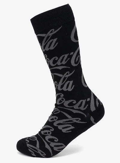 Coca-Cola Black Logo Dress Socks