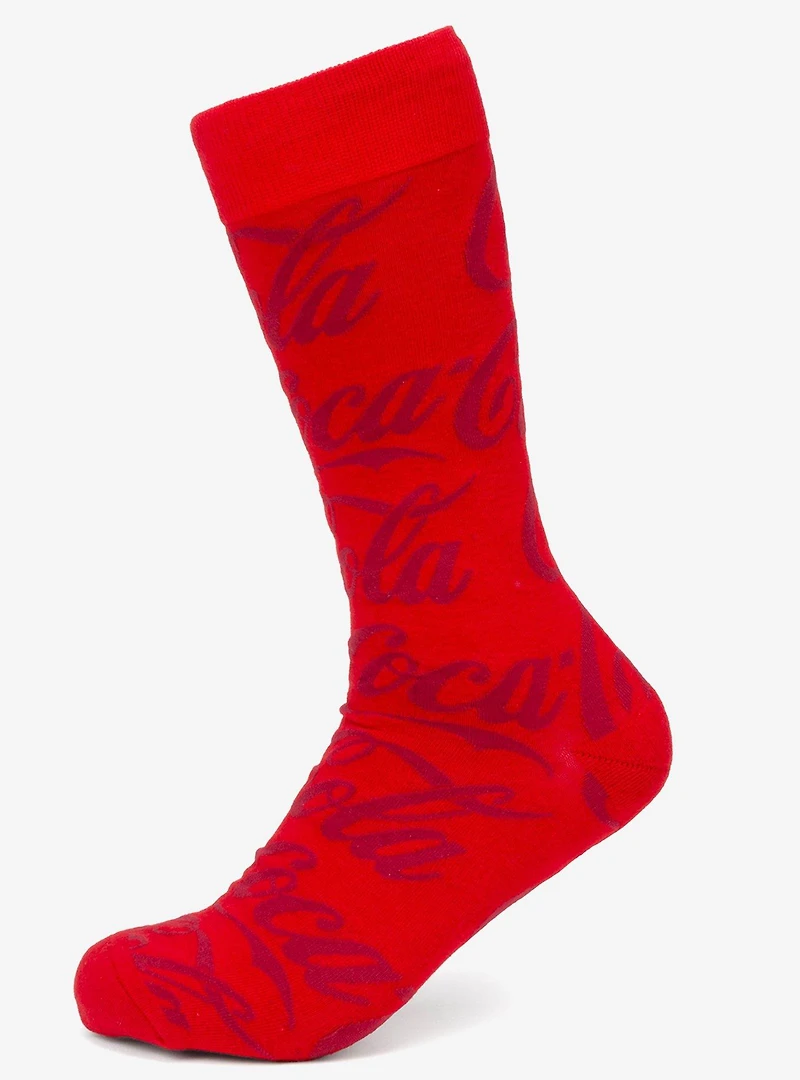Coca-Cola Red Logo Dress Socks