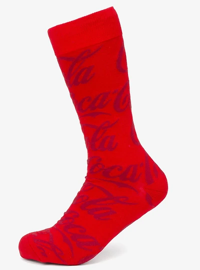 Coca-Cola Red Logo Dress Socks