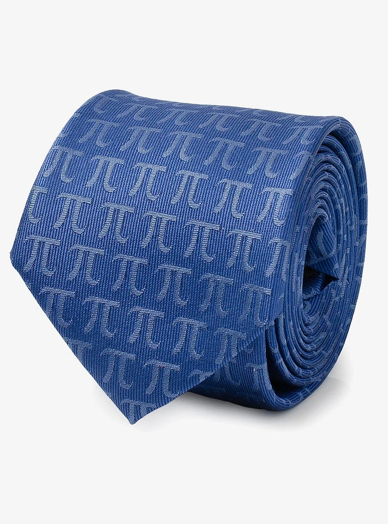 Pi Mathematics Symbol Blue Men's Tie