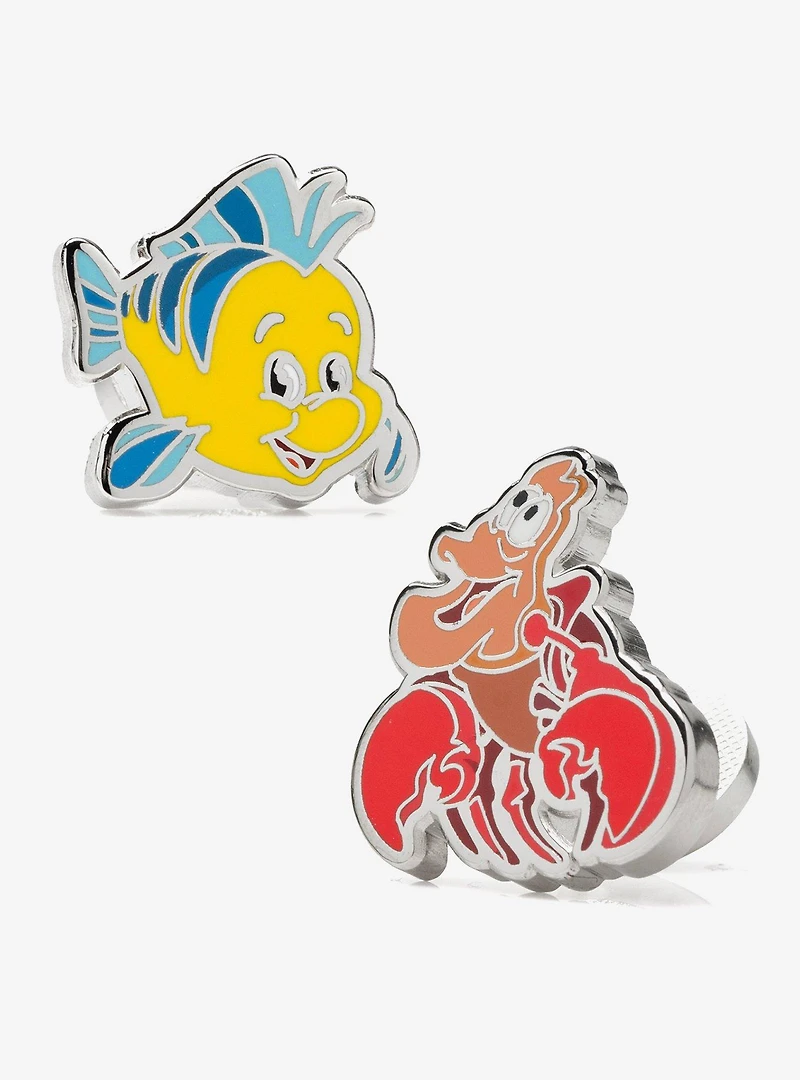 Disney The Little Mermaid Flounder & Sebastian Cufflinks