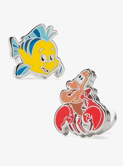 Disney The Little Mermaid Flounder & Sebastian Cufflinks