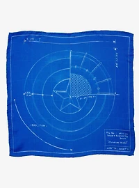 Marvel Captain America Shield Blueprint Pocket Square