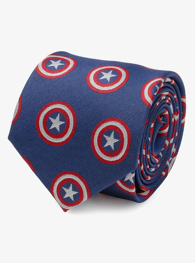 Marvel Captain America Hidden Message Blue Men's Tie