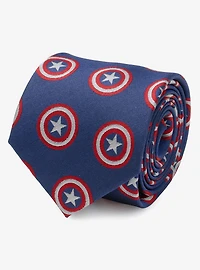 Marvel Captain America Hidden Message Blue Men's Tie