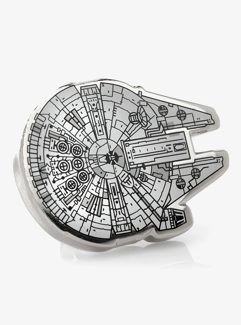Star Wars Millennium Falcon Blueprint Lapel Pin