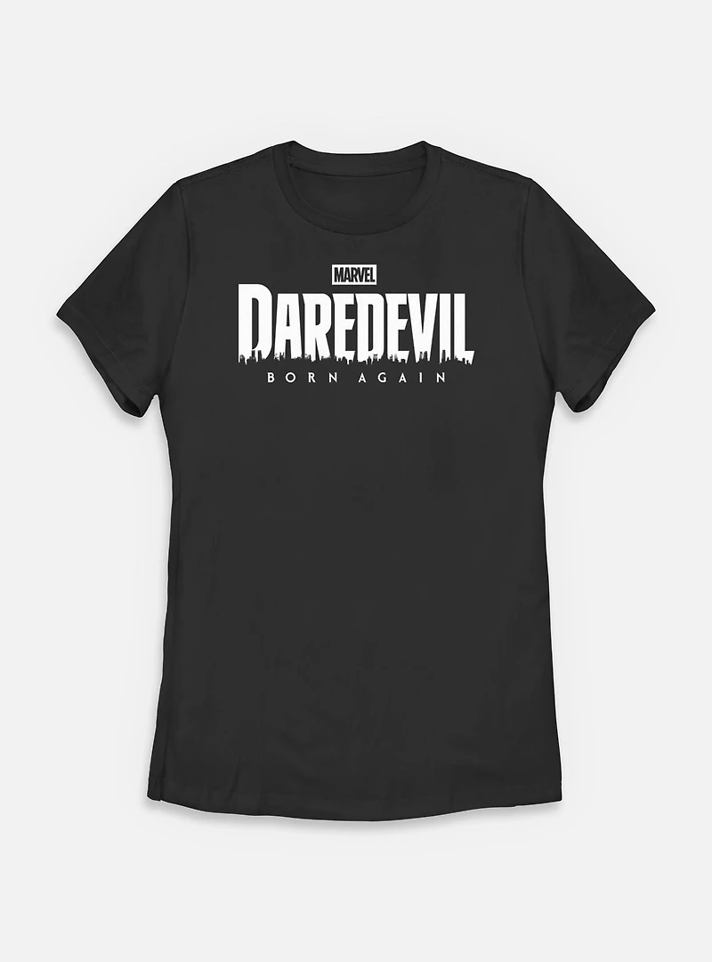 Marvel Daredevil: Born Again Logo Womens T-Shirt
