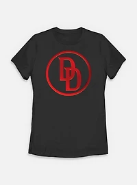 Marvel Daredevil: Born Again Gradient Monogram Logo Womens T-Shirt