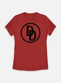 Marvel Daredevil: Born Again Monogram Logo Womens T-Shirt