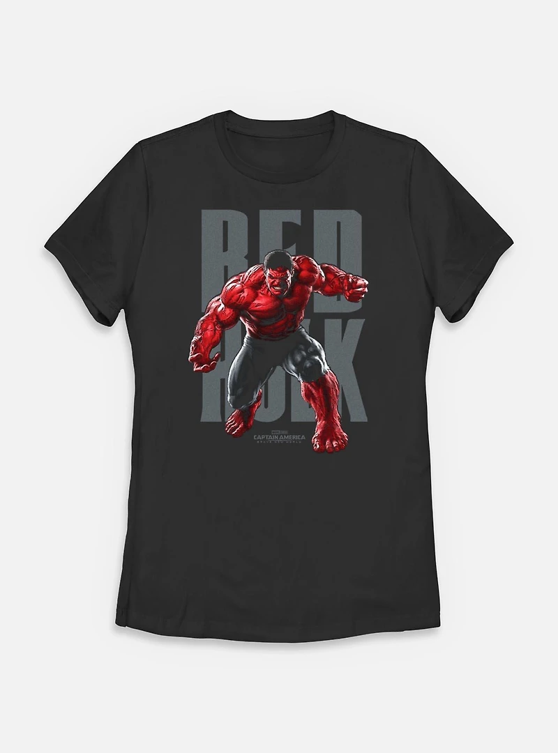 Captain America: Brave New World Red Hulk Portrait Womens T-Shirt