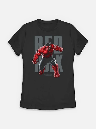 Captain America: Brave New World Red Hulk Portrait Womens T-Shirt