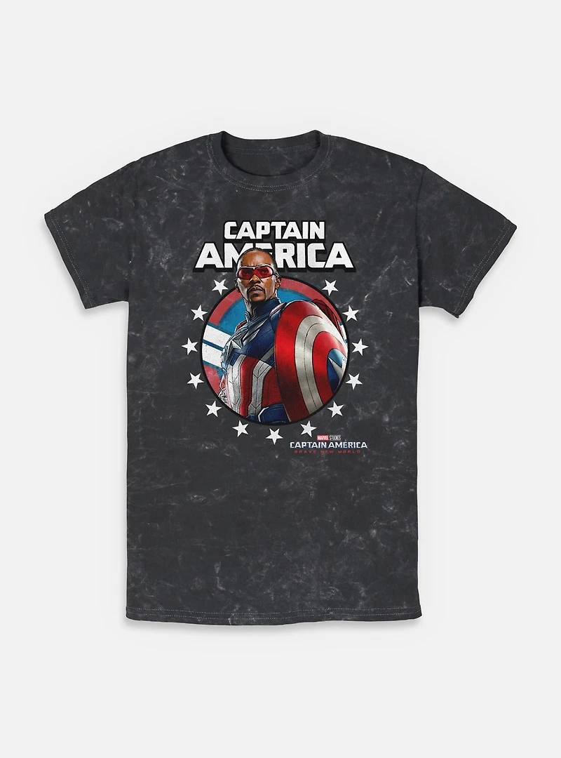 Captain America: Brave New World Portrait Mineral Wash T-Shirt