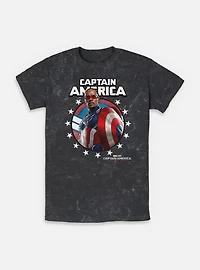 Captain America: Brave New World Portrait Mineral Wash T-Shirt