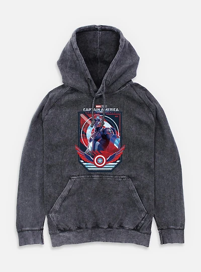 Captain America: Brave New World Poster Mineral Wash Hoodie