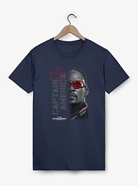 Captain America: Brave New World Red Lens Flare Garment Dye T-Shirt