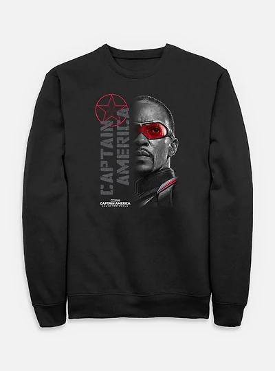 Captain America: Brave New World Red Lens Flare Garment Dye Sweatshirt
