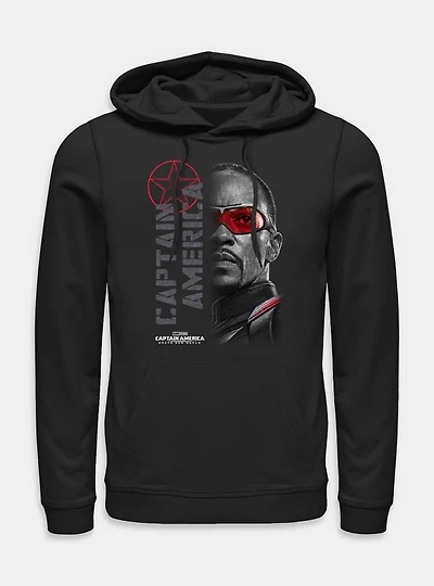 Captain America: Brave New World Red Lens Flare Garment Dye Hoodie