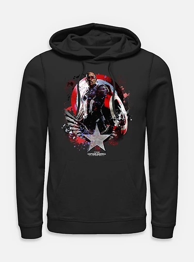 Captain America: Brave New World Paint Splatter Shield Hoodie