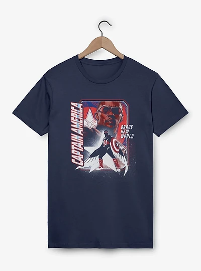 Captain America: Brave New World Shield Falcon Garment Dye T-Shirt