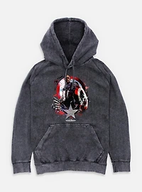Captain America: Brave New World Paint Splatter Shield Mineral Wash Hoodie