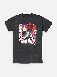 Captain America: Brave New World Shield Falcon Mineral Wash T-Shirt