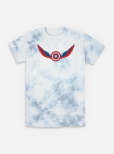 Captain America: Brave New World Wings Shield Falcon Tie-Dye T-Shirt