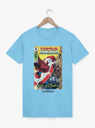 Captain America: Brave New World Comic Cover Garment Dye T-Shirt