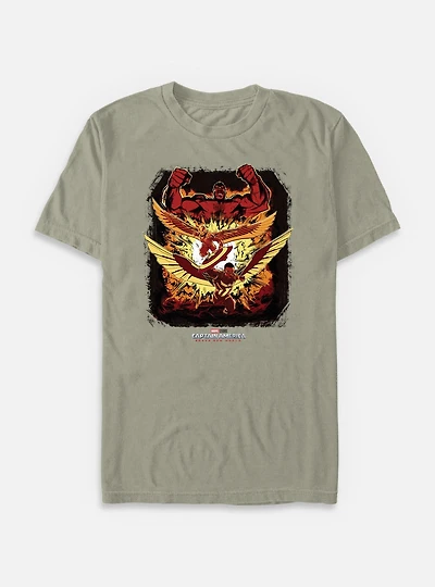 Captain America: Brave New World Red Hulk And Falcon Garment Dye T-Shirt