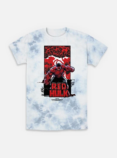 Captain America: Brave New World Red Hulk Bomb Tie-Dye T-Shirt
